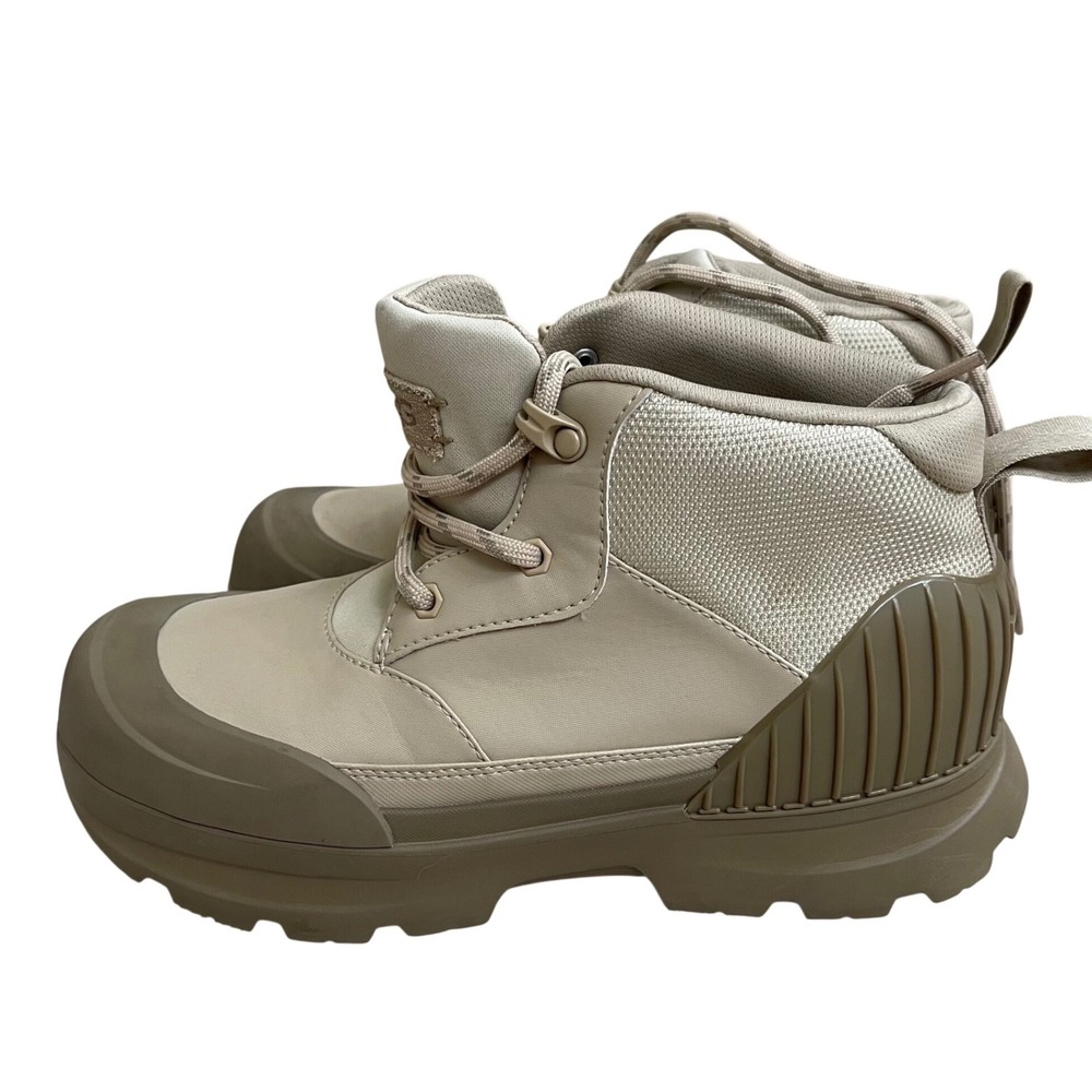 UGG neumel Lace Up Ankle Boots Dune Beige Waterproof Lug Sole 1152724 Womens 8